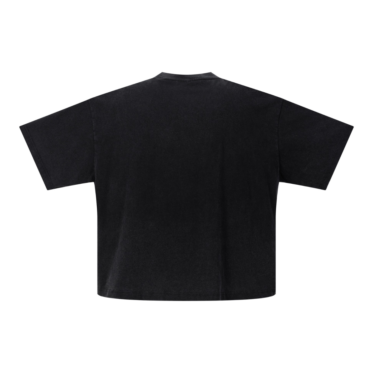 275GSM Unisex Boxy-Fit Fried-Color Vintage-Wash Loose T-shirt Snowflake Grey